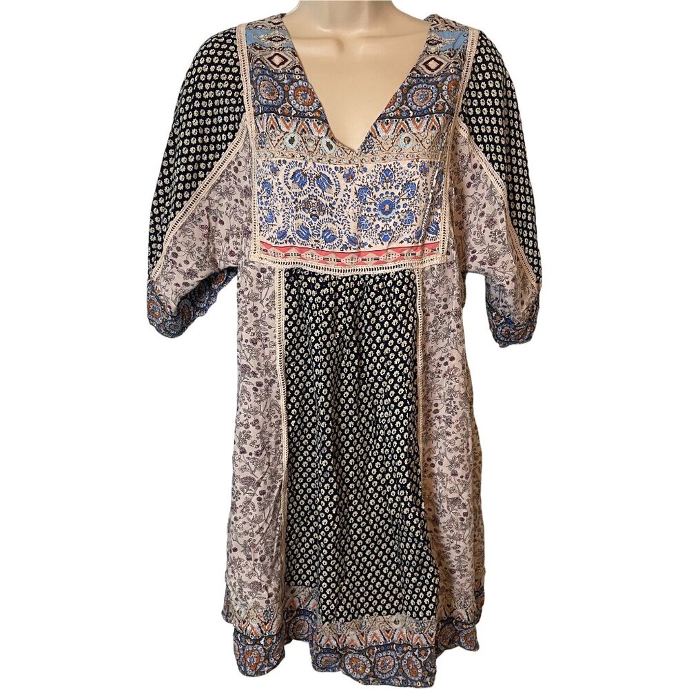 Sundance Women Dress Mixed Floral Print Size‎ Small Boho Gypsy Cowgirl Festival